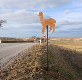 Anfahrtsplan zur Alpakaanlage in Riedenthal
